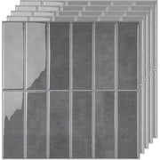 5 Pack Peel and Stick Backsplash Subway Tiles, Extra Thick 3D Wall Panels, Heat & Water Resistant, Easy DIY Kitchen, Bathroom, Laundry, Fireplace & Rental Home Wall D cor 12 x 12 in, Green