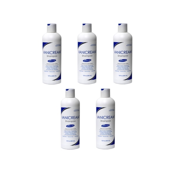 5 Pack - Vanicream Hair Shampoo for Sensitive Skin , 12 FL OZ