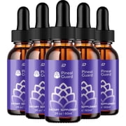 5 Pack Pineal Guard Drops Healthy Blood Support Formula - Dietary Supplement Drops - Extra Strength Pineal Guard Liquid Drops, Grape Seed, Pineal Guard Drops Reviews 5 Month Supply