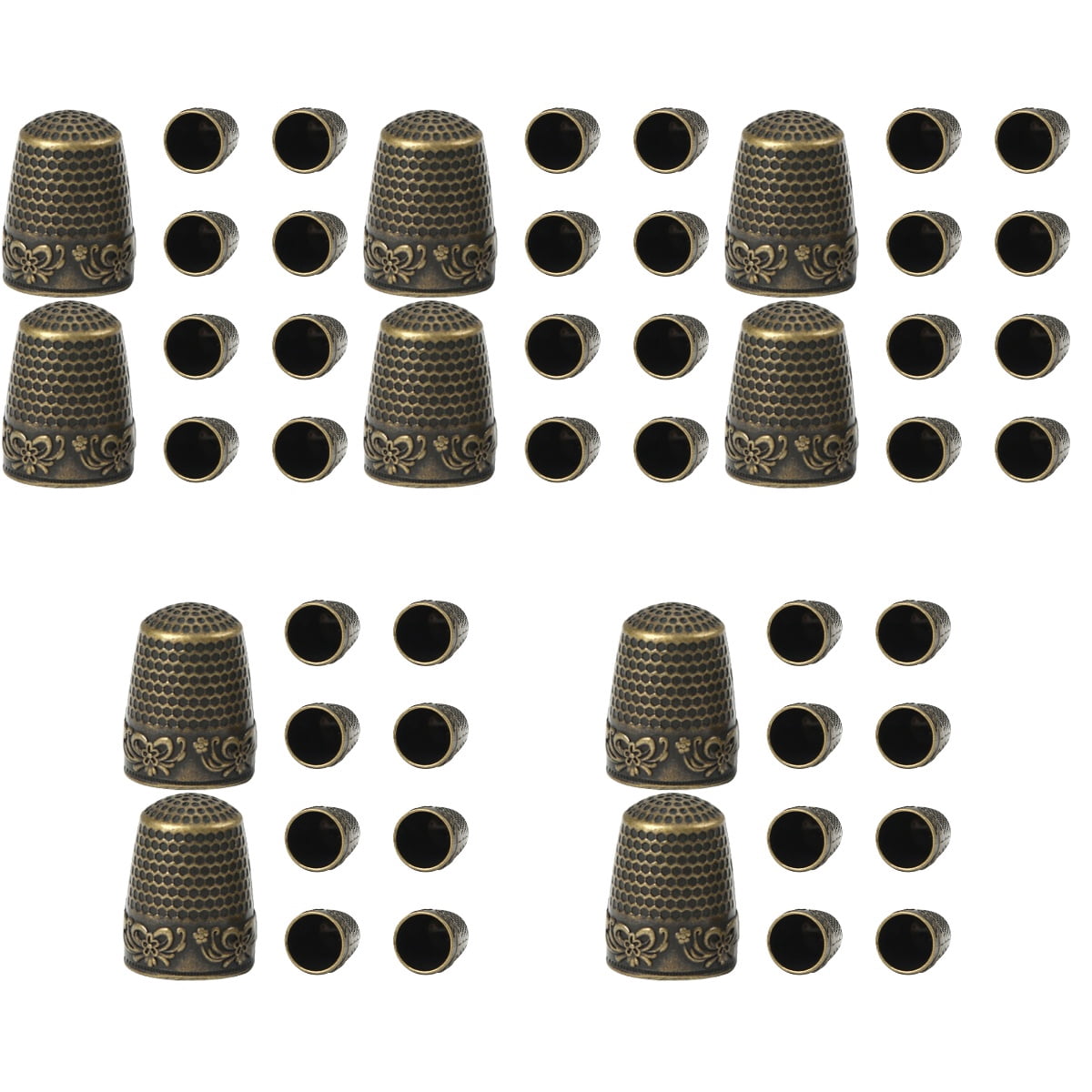 5 Pack Pins Sewing Finger Sleeves Thickened Thimble Finger Cot 2.40X1.80X1.80CM