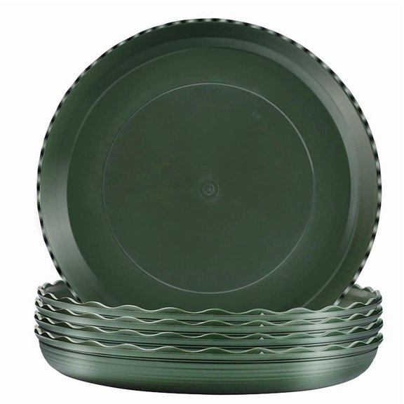 5 Pack Plant Saucers, Flower Pot Drip Trays for Indoor/Outdoor Garden Plant Pot