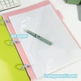 thumbnail image 1 of 5-Pack Plastic Dividers with Double-Sided Clear Pockets, Multi-Color Tabbed Page Separators, No Holes Design, 1 Set, 1 of 8