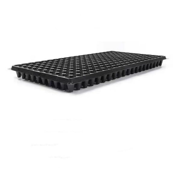 1PCS Seedling Trays - Thick & Durable Nursery Starter Trays with Deep Plugs, Reusable Starter Trays for All Plants, Ideal for Home Gardeners & Professionals (Black)