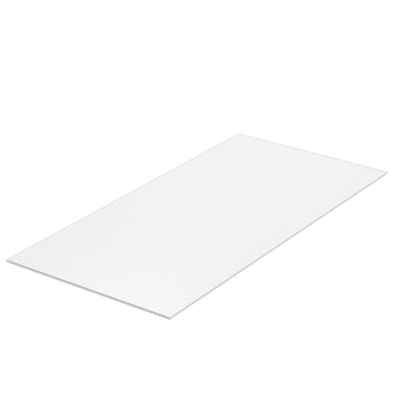 5 Pack Polycarbonate Greenhouse Panels, 2' X 4' X 0.32'' Roof Panels Sheets, Waterproof UV Protected Corrugated Plastic Roofing, Impact Resistance Clear Roofing Sheets for Greenhouse/Garden