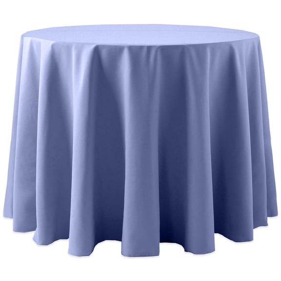 (5 Pack) Polyester 60-Inch Round Tablecloth - for Wedding and Banquet, Hotel or Home Fine Dining use, Periwinkle