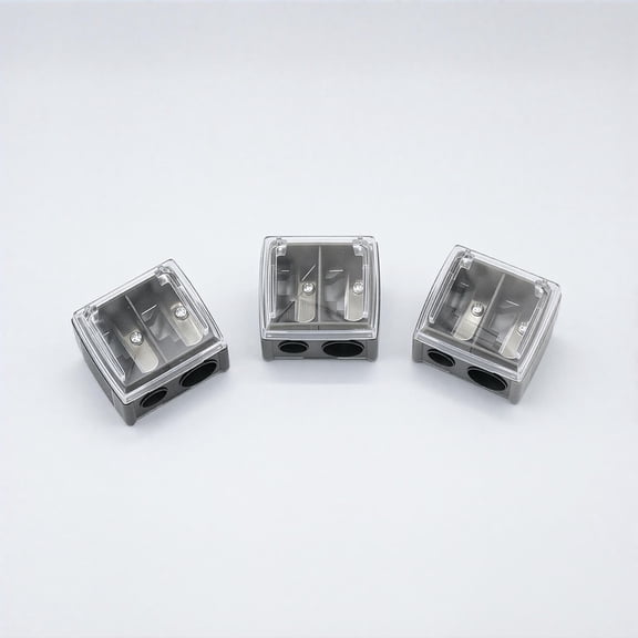 5 Pack Portable Compact Makeup Pencil Sharpener Manual For Eyeliner Lip Liner Gray