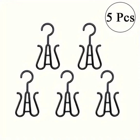 5pcs Multi-Purpose Portable Wig Hanger Reinforced Hooks for Wigs Hats Shoes