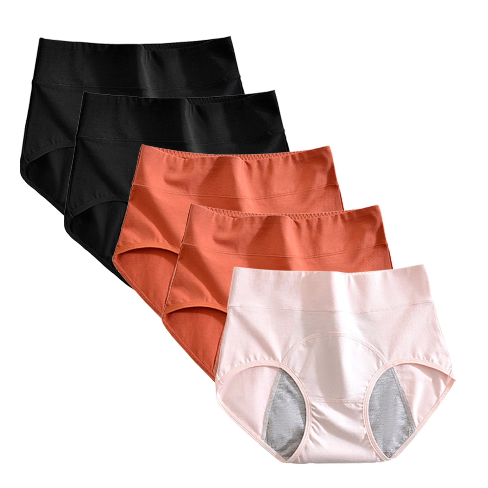 NTEinnly 5 Pack PostPartum & Period Underwear Heavy Flow Menstrual