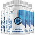 thumbnail image 1 of (5 Pack) Powerful Mind - Brain Boost Supplement - Dietary Supplement for Focus, Memory, Clarity, Cognitive - Advanced Nootropic Support Formula for Maximum Strength - 300 Capsules, 1 of 3