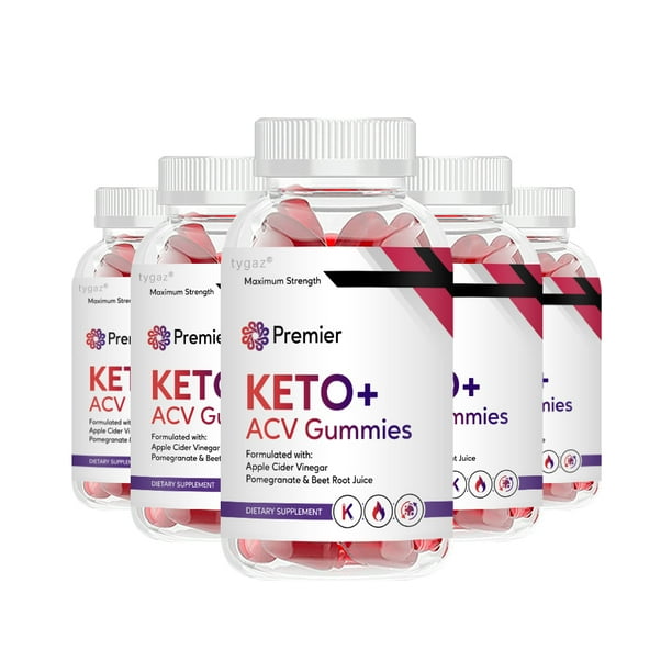 (5 Pack) Premier Keto ACV Premier Keto Apple Cider Vinegar Gummies