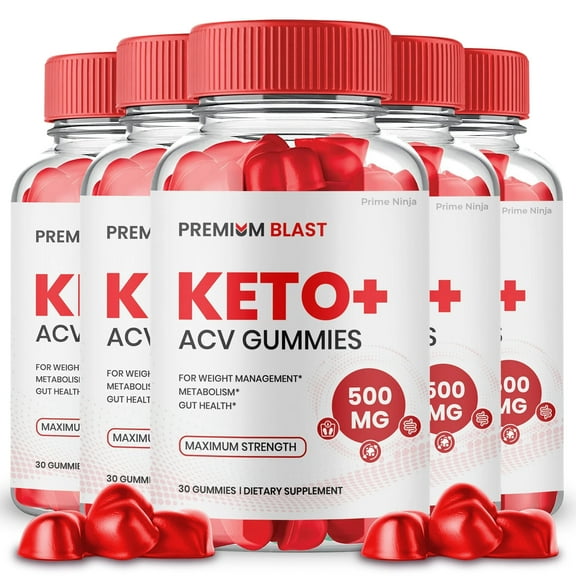 (5 Pack) Premium Blast Keto Gummies, Max Strength,  Made in USA. 5 Month Supply