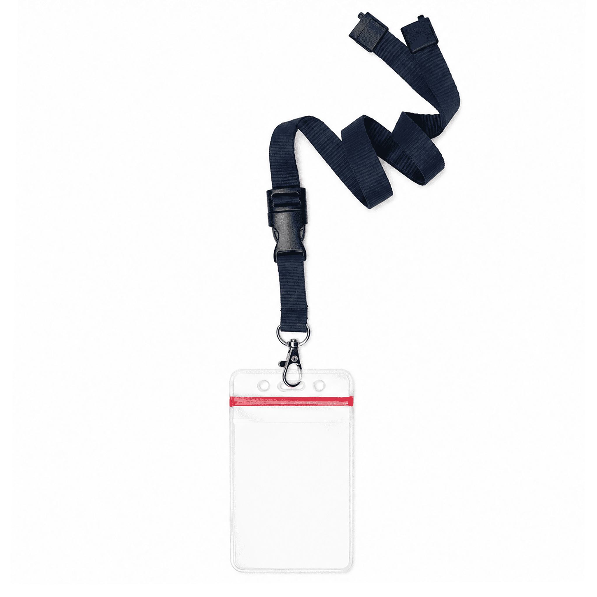5 Pack Premium Lanyards with Detachable Resealable ID Badge Holder