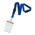 thumbnail image 1 of 5 Pack - Premium Quick Release Lanyards with Detachable Buckle & Heavy Duty Waterproof Resealable Badge Holders by Specialist ID (Royal), 1 of 6