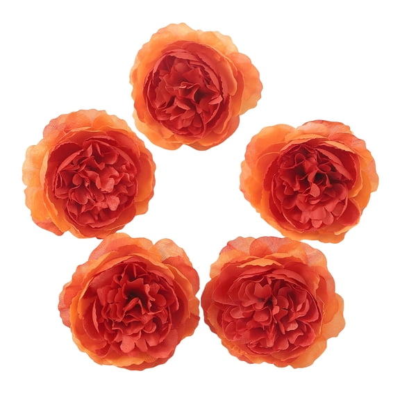5-Pack Premium Silk Artificial Peony Flower Heads – Realistic Fake Peony Blooms for Wedding Centerpieces, DIY Crafts & Home Decor