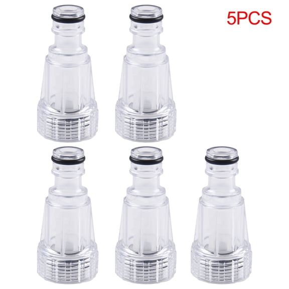 5 Pack Pressure Washer Water Filters, High Pressure Plastic G3/4 Connector, for K2-K7 Series, Max 175 PSI, 140F for Outdoor Cleaning and Car Wash Equipment