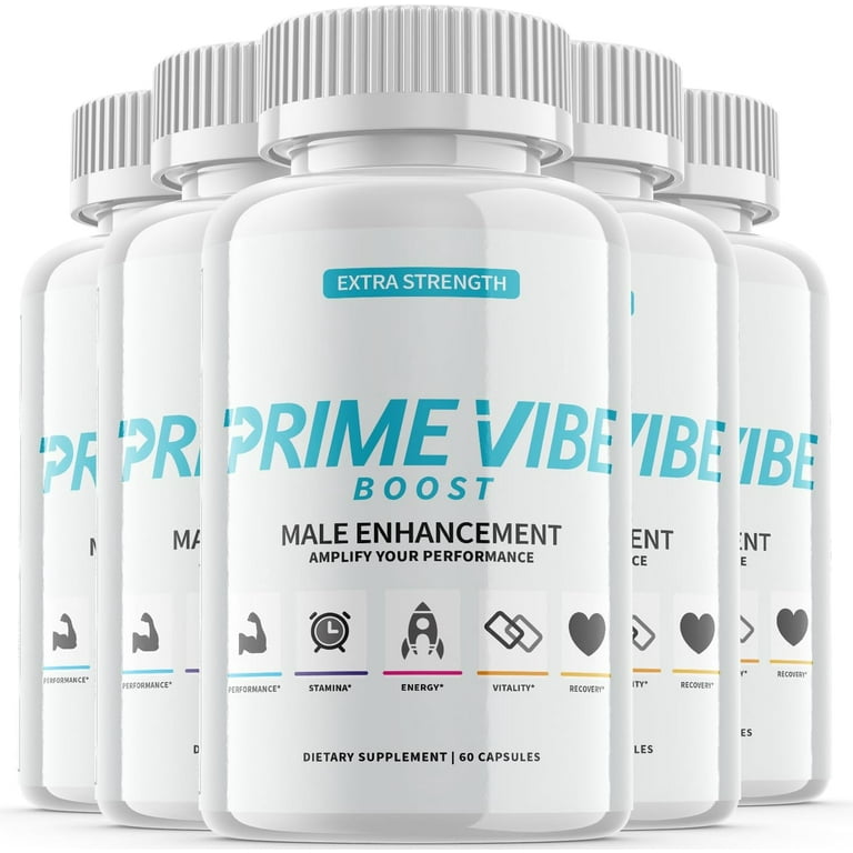 5 Pack) Prime Vibe Boost - Dietary Supplement - 300 Capsules - Walmart.com
