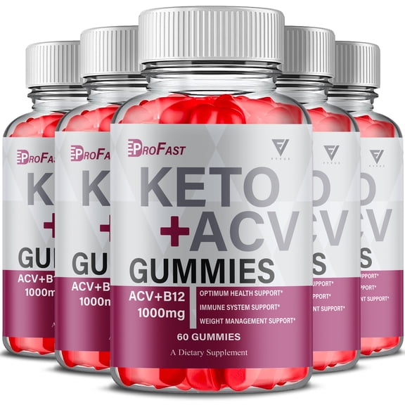(5 Pack) Pro Fast Keto Weight Gummys, ProFast Keto Support (300 Gummies)