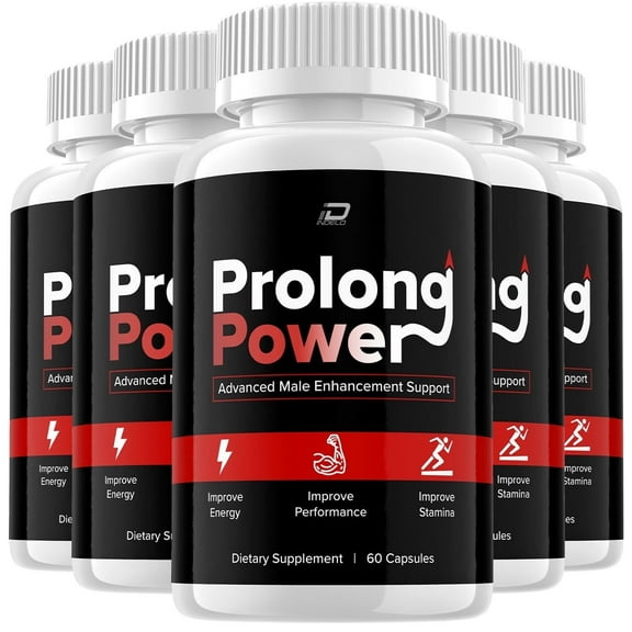 (5 Pack) Prolong Power Pills Supplement, Prolong Power Capsules, Prolong Power Advanced Tablets, Prolong Power Pills Reviews, Prolong Power All-Natural Support Formula (300 Capsules)
