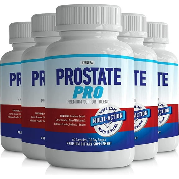 5 Pack Prostate Pro Supplement for Men 300 Capsules