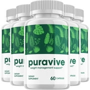 5 Pack Puravive Extra Strength Pills - Official - Keto Puravive Advanced Formula Raspberry Ketone Dietary Support Supplement PureViva Men Women 300 Capsules