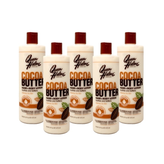 5 Pack QUEEN HELENE Cocoa Butter Hand & Body Lotion 16 Ounce each