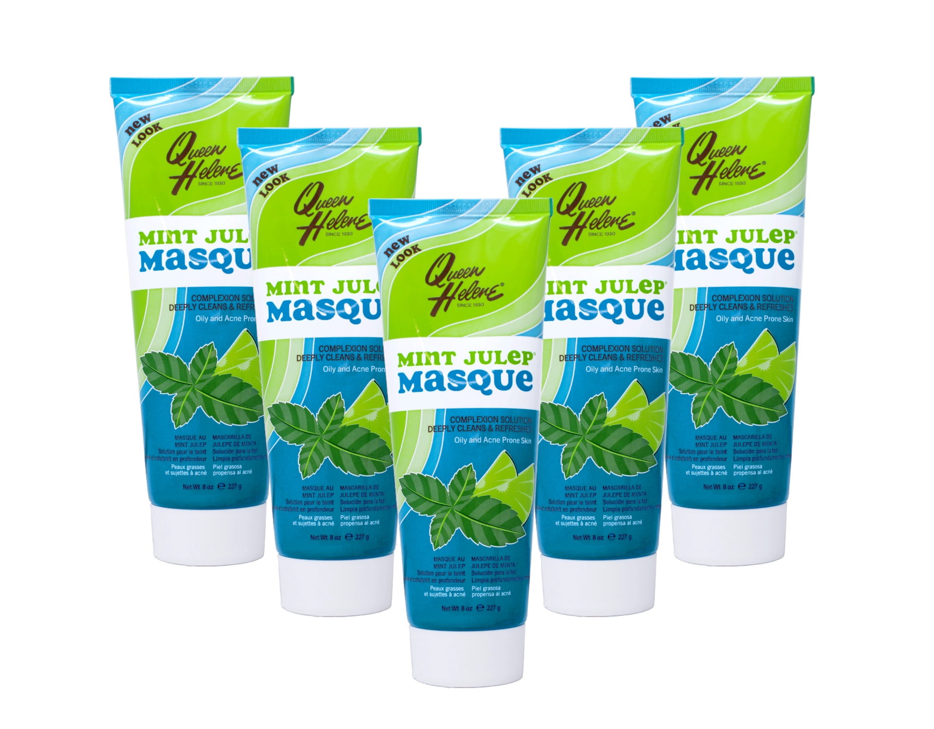 5 Pack - QUEEN HELENE Mint Julep Masque, Deep Cleansing Complexion