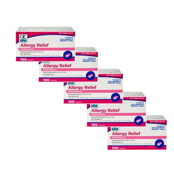 5 Pack Quality Choice Allergy Complete 100 Tablets Each