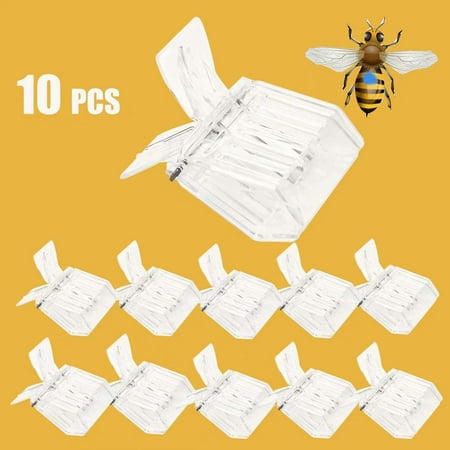 5 Pack Queen bee Clip Queen bee Marking Catcher Queen Clips for Bees quee bee cage Trap Apiculture Beekeeping Tools