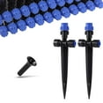 thumbnail image 1 of (5-Pack) Quick Connect Dripper Drip Irrigation Emitters for 1/4" Tubing - Fast Easy Install Adjustable Flow Watering Flower Beds, Garden, 1 of 1