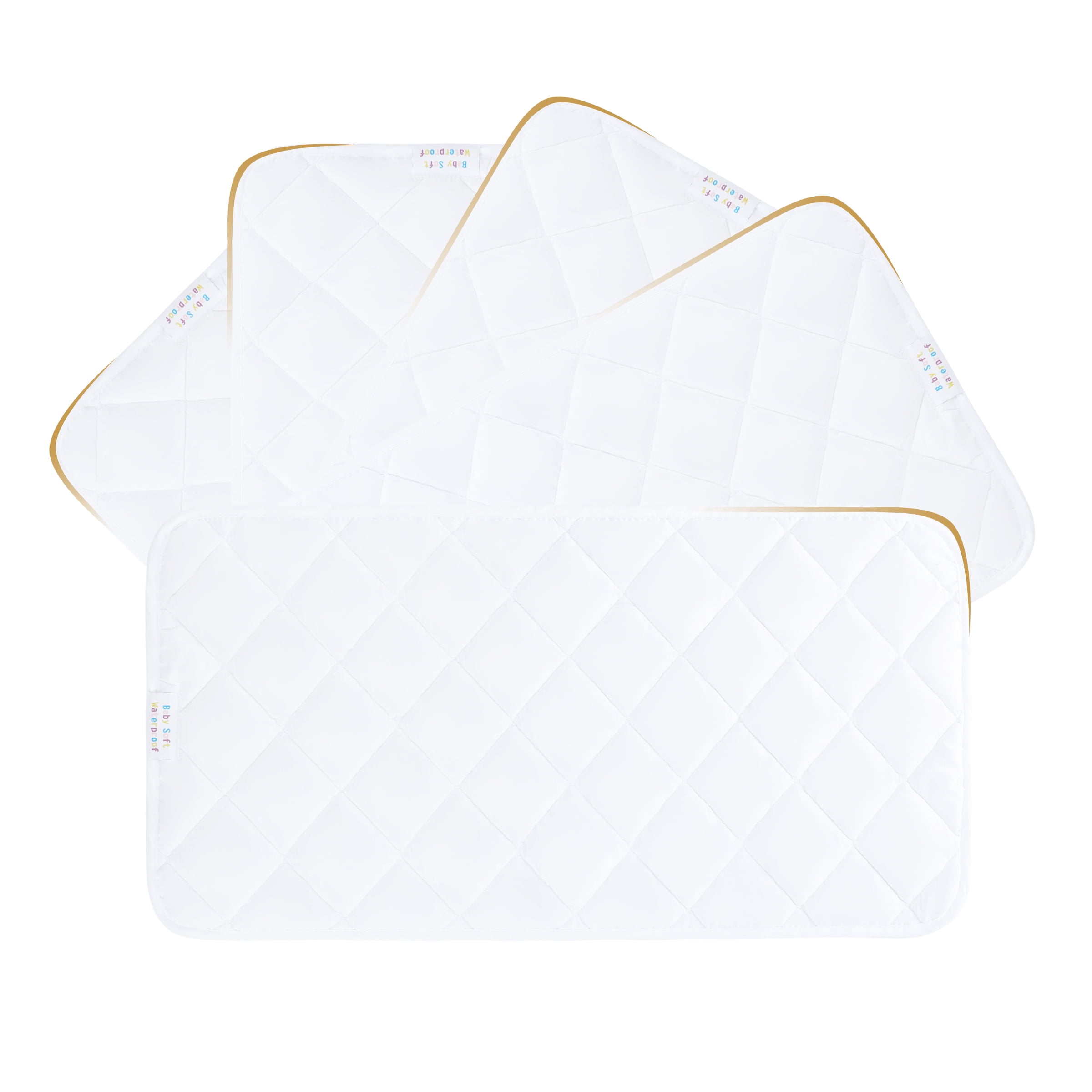 5 Pack Quilted Waterproof Changing pad Liners 13'' X 27'' Thicker Ultra