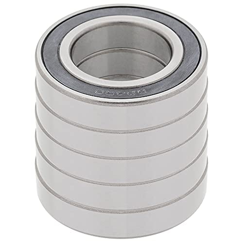 [5-Pack] R24-2RS - Deep Groove Radial Ball Bearing 1-1/2 in x 2-5/8 in x 9/16 in (ID x OD x Width) | 38.1 mm x 66.675 mm x 14.288 mm (ID x OD x Width) with Double Rubber Seal$$Hardware