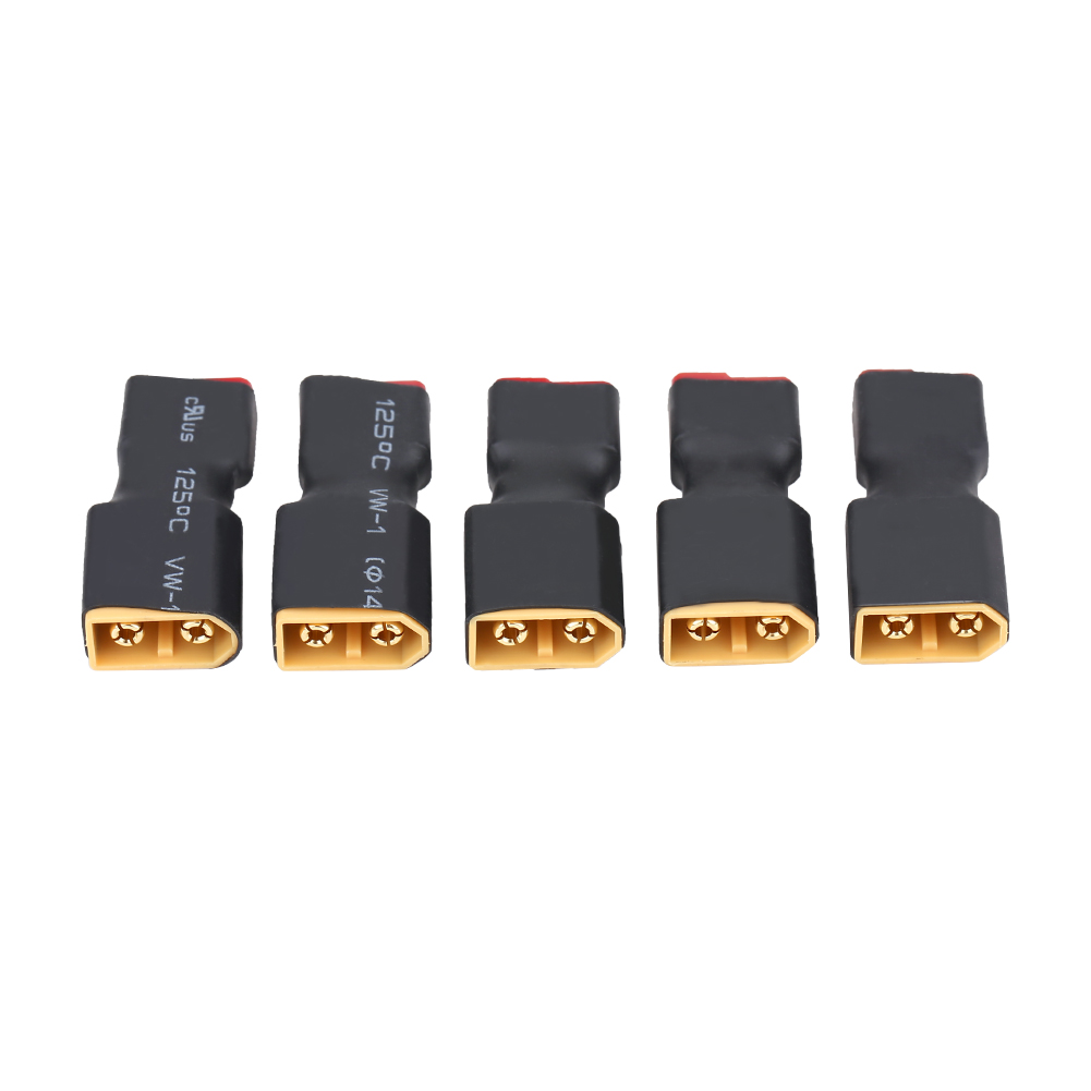 XT30 à XT60 5 pièces/Ensemble RC Drone Connecteur Adaptateur Batterie Convertisseur Prise(XT30 Femelle à XT60 Mâle