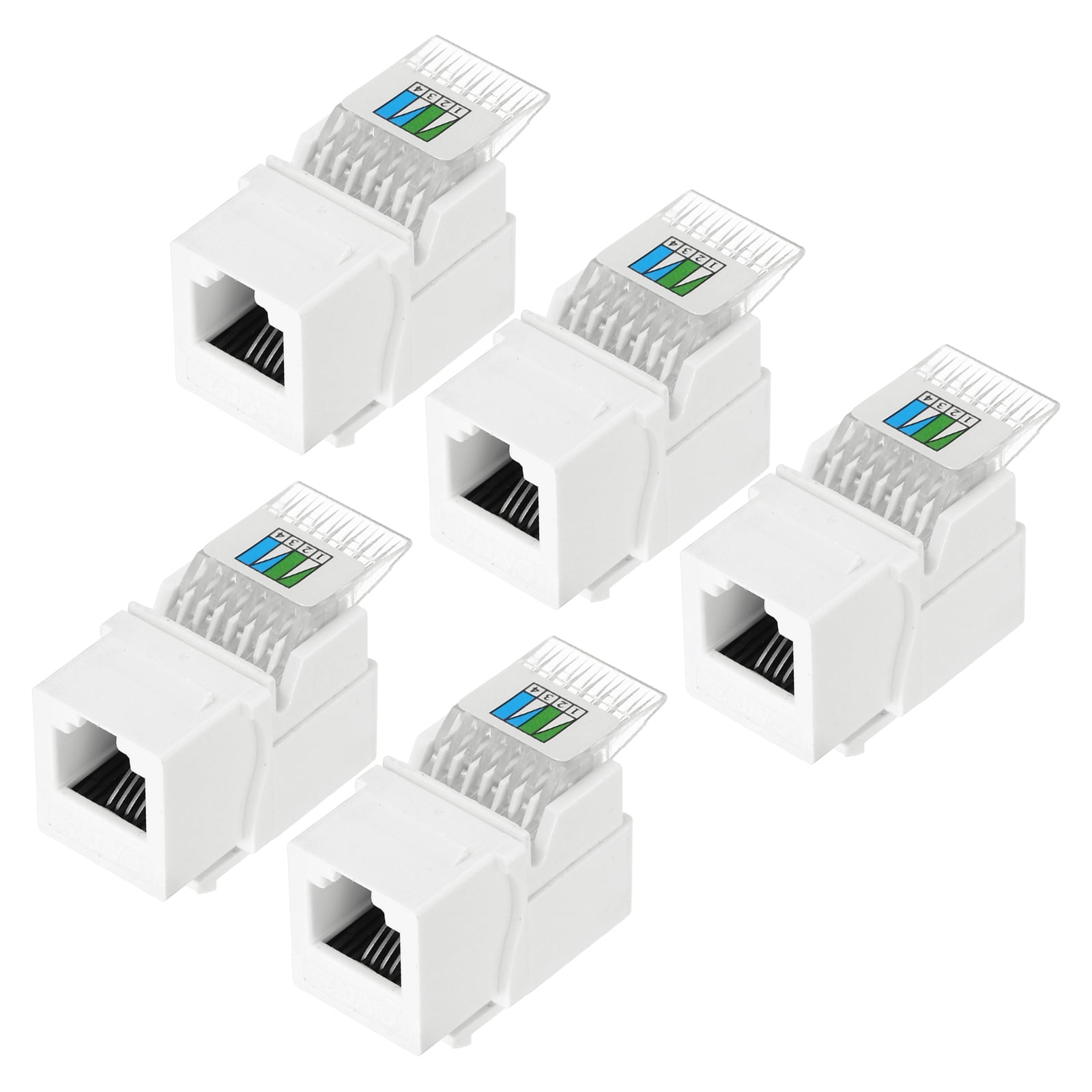 Communication Jack Module 5-Pack RJ11 Cat3 Telephone Jack Couplers ...