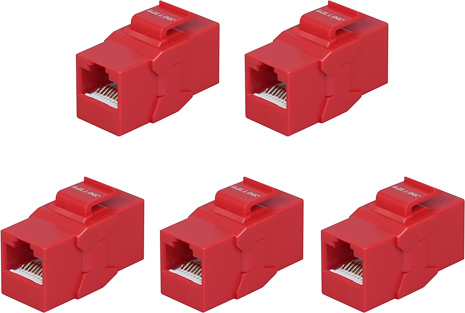 5Pack RJ45 Cat6 Keystone Coupler Female to Female Cat6 Keystone Jack