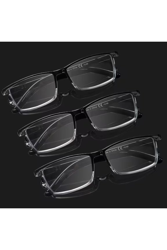 5 Pack Reading Glasses for Men and Women Blue Light Blocking Lenses Semi-Rim Design Lightweight Metal Hinges Business Style for Office and Conference Use