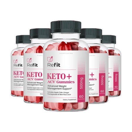 (5 Pack) Refit Gummies - Refit Keto + ACV Gummies