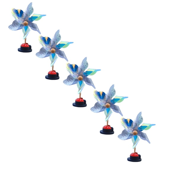 5-Pack Reflective Bird Deterrent for Cars – Pinwheel Mirror Decoration to Scare Away Birds, Universal Anti-Pecking Protector for Side Mirrors & Windows
