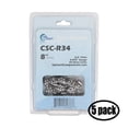 thumbnail image 1 of 5 Pack Replacement 8-Inch Micro Lite R34 90PX Low Profile Chainsaw Chain for Remington RM0815P Chainsaw (8" Length, 3/8" Pitch, 0.043" Gauge, 34 Drive Links), 1 of 3