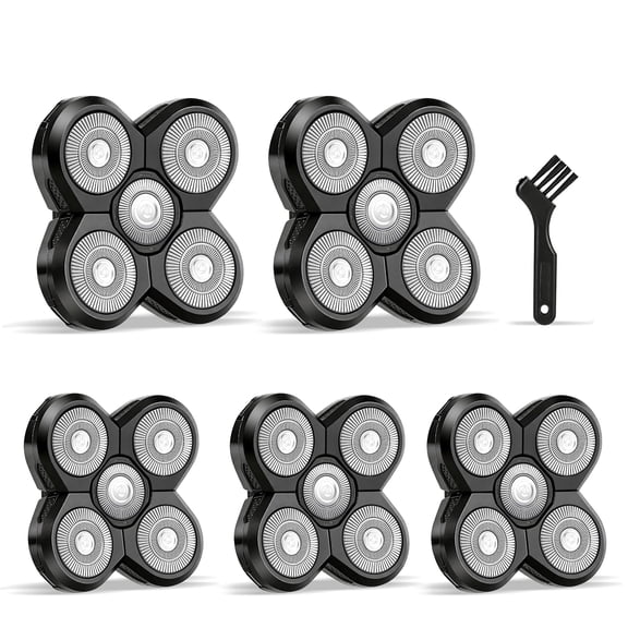 5 Pack Replacement Razor Blade for Rotary Tools, Stainless Steel Utility Blade Refills with Cleaning Brush