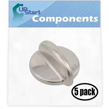 5 Metal Chrome Cooktop Burner Knobs For GE Profile Range – WB03K10303, WB03K10208, AP4980246