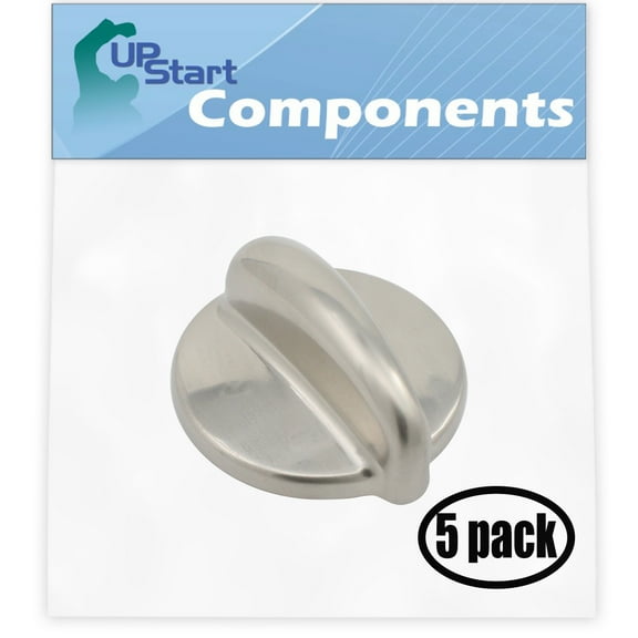 5 Pack Replacement Surface Burner Control WB03K10303 Range, Stove, Oven Control Knob for General Electric PGB918SEM1SS Gas Range