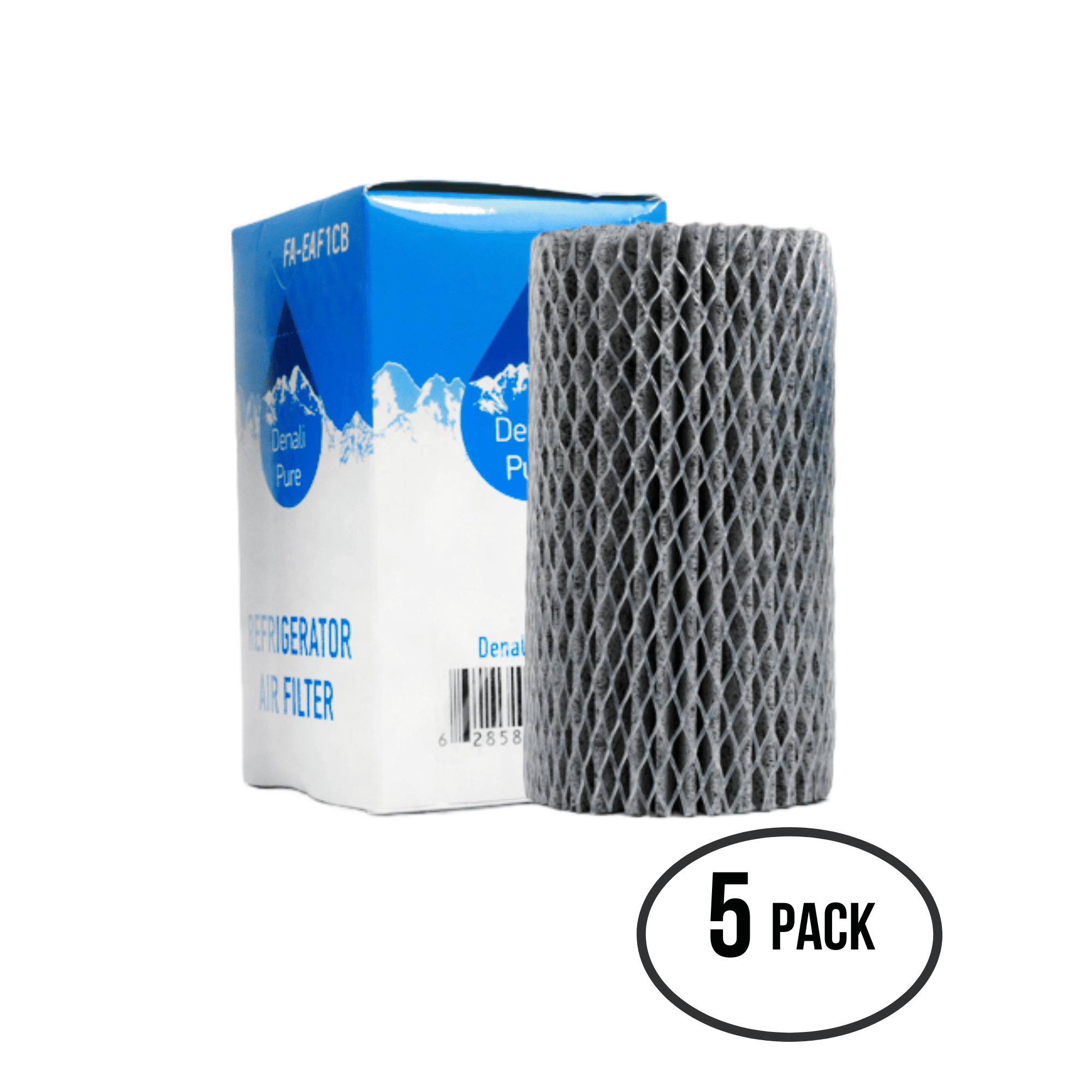5-Pack Replacement for Electrolux E23CS78GSS1 Refrigerator Air Filter - Compatible with Electrolux EAF1CB, 46-9917 Fridge Air Filter