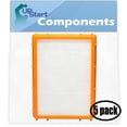 thumbnail image 1 of 5-Pack Replacement for Eureka 4870F-1 Vacuum HEPA Filter - Compatible with Eureka HF-2 HEPA Filter, 1 of 4