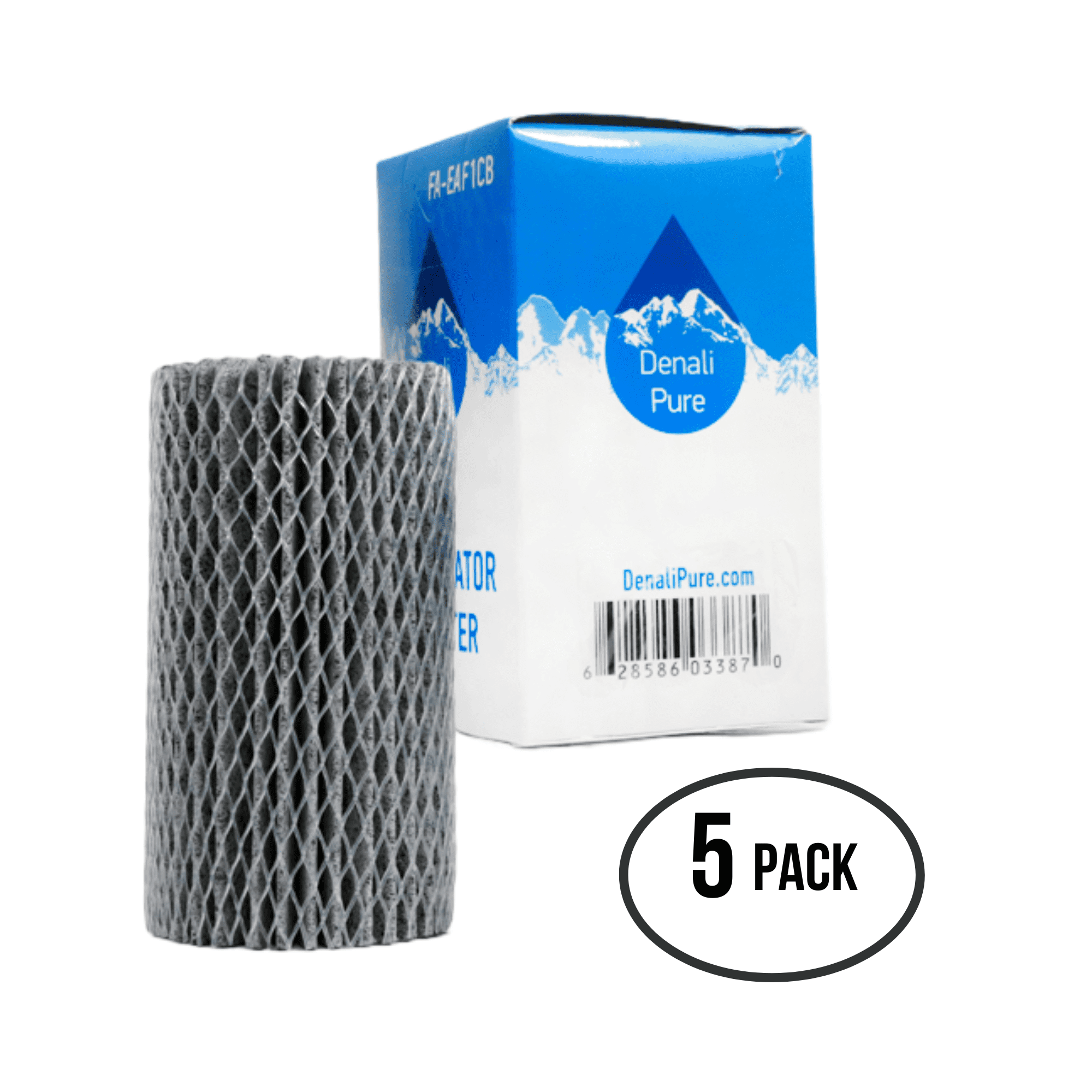5-Pack Replacement for Frigidaire GLHS36EJW0 Refrigerator Air Filter - Compatible with Frigidaire EAF1CB, 46-9917 Fridge Air Filter