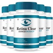 5 Pack Retina Clear Capsules, RetinaClear Premium Supplement 300 Capsules