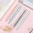 thumbnail image 1 of 5 Pack Retractable Ballpoint Pens 0.5mm Extra Fine Tip, Quick-Drying Large Capacity Ink, Multicolor Polyhedral Resin Barrel for Office Home Writing, 1 of 7