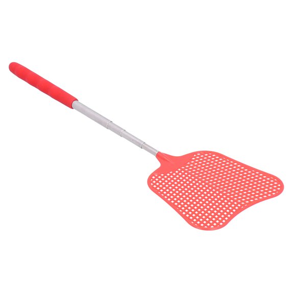 5-Pack Retractable Fly Swatter Set with Stainless Steel Rod, PP Racket & PVC Handle, 25.6in Extended Length, Multi-Color 5PCS plastic Retractable Rod Thicken PlantainShaped Fly