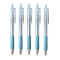 thumbnail image 1 of 5 Pack Retractable Gel Pens, Blue Barrel, Medium Point (0.5mm), Blue Gel Ink Pens for Home, Office, Journaling, Writing, Note-Taking, Teacher Supplies, 1 of 7