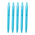 thumbnail image 1 of 5 Pack Retractable Silent Gel Pens, Blue Barrel, Medium Point (0.5mm), Quick Dry Sky Blue Gel Ink Pens for Home, Office, Journaling, Writing, Note-Taking, Teacher Supplies, 1 of 3
