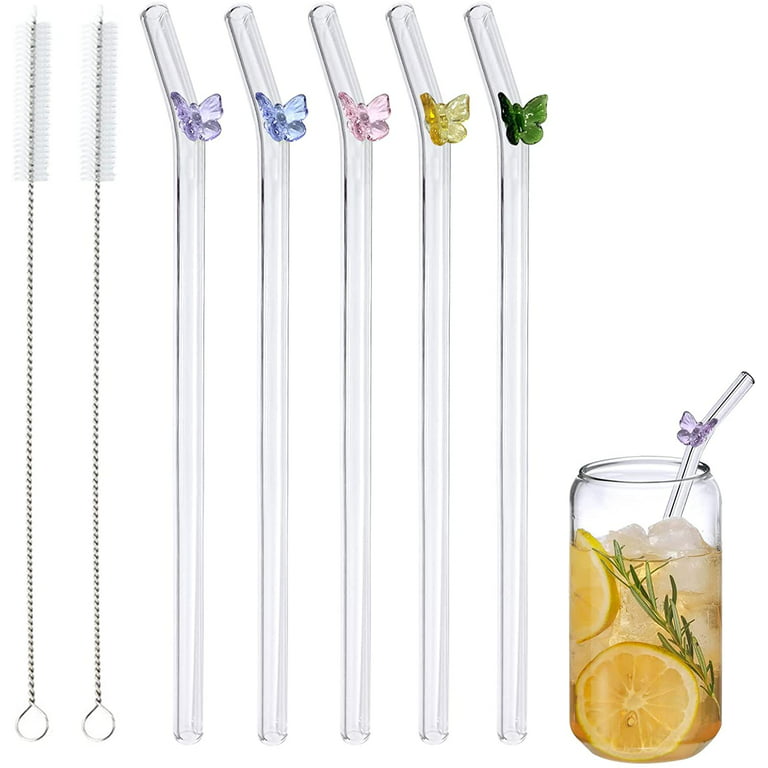 https://i5.walmartimages.com/seo/5-Pack-Reusable-Colored-Butterfly-Glass-Straws-2-Cleaning-Brushes-Durable-Thick-Straws-0-31-x7-9-Bent-Perfect-Party-Tumblers-Smoothies-Milkshakes-Tea_e7532d34-d248-4aea-a28a-90636e5581fc.6eabe19d948fa9cecc68115a6556fe3a.jpeg?odnHeight=768&odnWidth=768&odnBg=FFFFFF